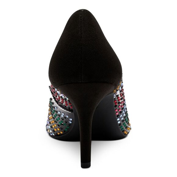 INC Womens Black Embellished Zitah Pointed Toe Stiletto Slip On Pumps 6.5 M - Picture 2 of 4